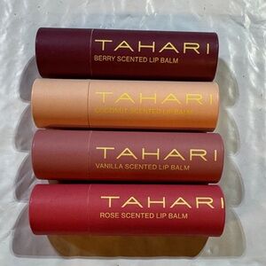 Tahari Lip Balm Collection - Berry, Coconut, Vanilla, Rose